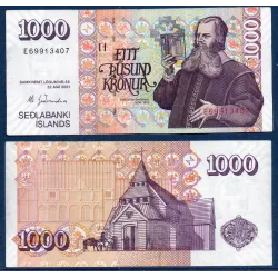 Islande P.59, Spl Billet de 1000 kronur 2001 Sveinsson