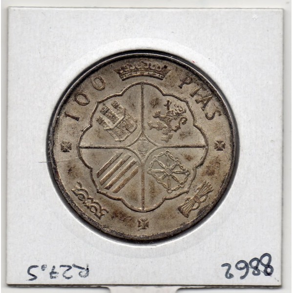 Espagne 100 pesetas 1966 *67 Sup, KM 797 pièce de monnaie