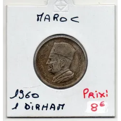 Maroc 1 dirham 1380 AH - 1960 Sup-, KM Y55 pièce de monnaie