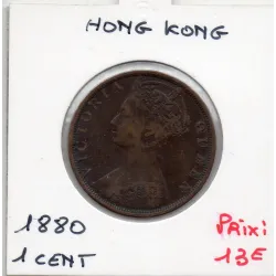 Hong Kong 1 cent 1880 TB, KM 4.3 pièce de monnaie