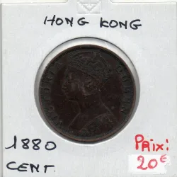 Hong Kong 1 cent 1880 TTB, KM 4.3 pièce de monnaie