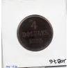 Guernesey 4 Doubles 1885 H Heaton, TB, KM 5 pièce de monnaie