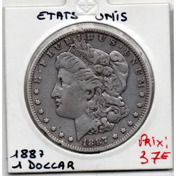 Etats Unis 1 Dollar 1887 TTB, KM 110 pièce de monnaie