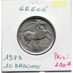 Grèce 10 Drachmai 1973 Sup, KM 110 pièce de monnaie