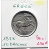 Grèce 10 Drachmai 1973 Sup, KM 110 pièce de monnaie