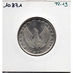 Grèce 10 Drachmai 1973 Sup, KM 110 pièce de monnaie
