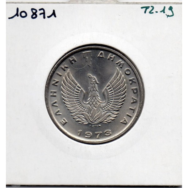 Grèce 10 Drachmai 1973 Sup, KM 110 pièce de monnaie