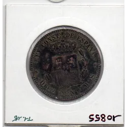 Espagne 10 centimos 1878 TTB, KM 675 pièce de monnaie