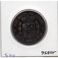 Espagne 10 centimos 1879 TB+, KM 675 pièce de monnaie
