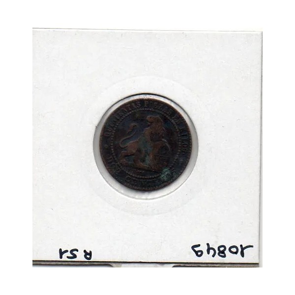 Espagne 2 centimos 1870 TB, KM 661 pièce de monnaie