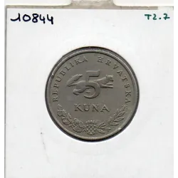 Croatie 5 Kuna 2007 TTB, KM 11 pièce de monnaie