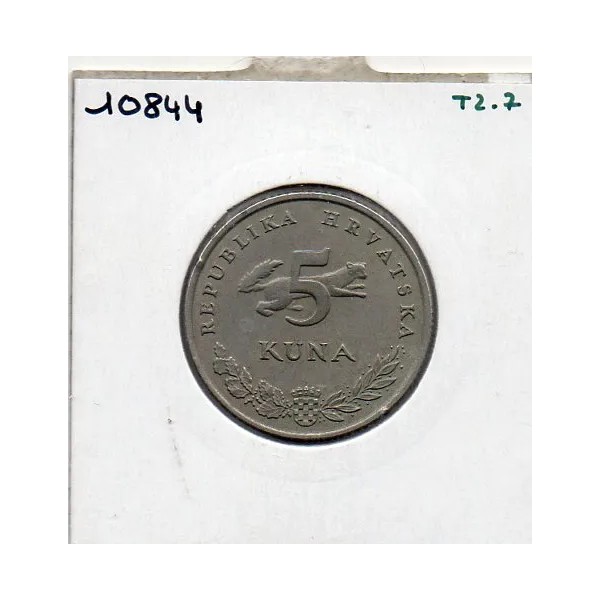 Croatie 5 Kuna 2007 TTB, KM 11 pièce de monnaie