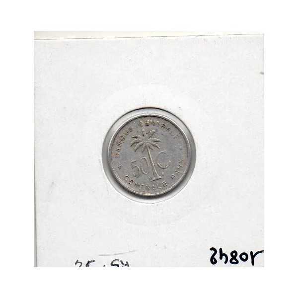 Congo Belge Ruanda-Urundi 50 centimes 1955 TTB, KM 2 pièce de monnaie