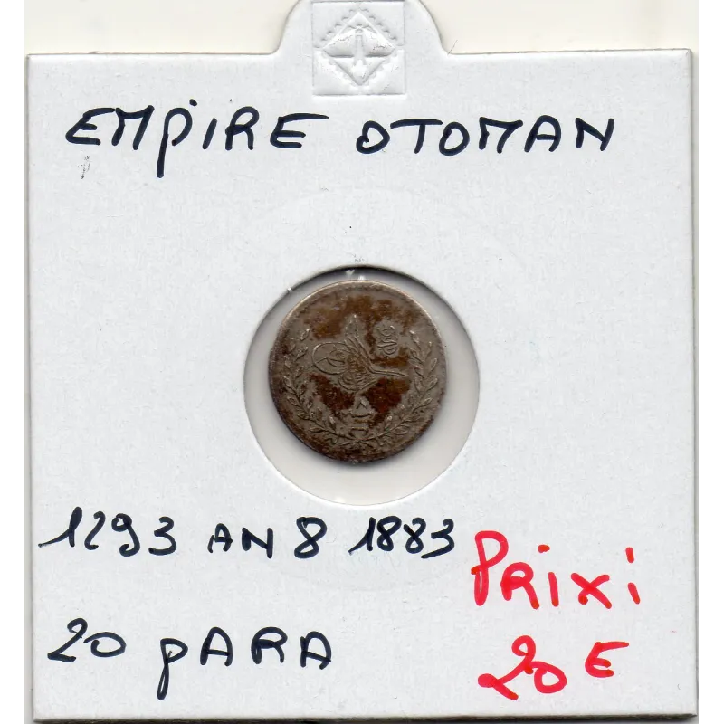 Empire Ottoman 20 para 1293 AH an 8 - 1883, Spl, KM.734 Abdul Hamid II Empire Ottoman 20 para 1293 AH an 8 - 1883, Spl, KM.734 Abdul Hamid II