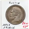 Russie 1 Ruble 1897 Petersbourg TTB, KM.Y59.3 Nicolas II