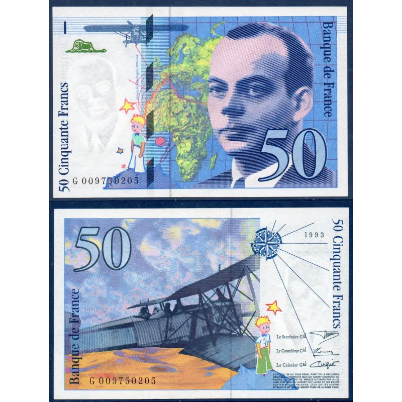 50 Francs St-Exupery SPL 1993 Billet de la banque de France