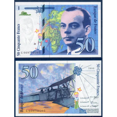 50 Francs St-Exupery SPL 1993 Billet de la banque de France