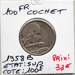 100 francs Cochet 1958 B Beaumont Sup