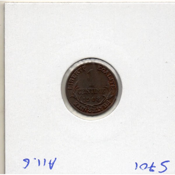 1 centime Dupuis 1908 Sup-