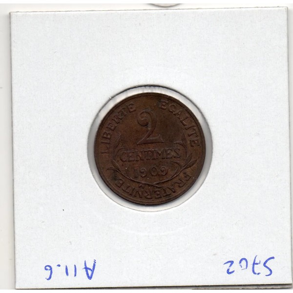 2 centimes Dupuis 1909 Sup