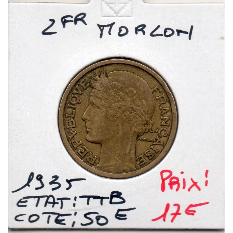 2 francs Morlon 1935 TTB