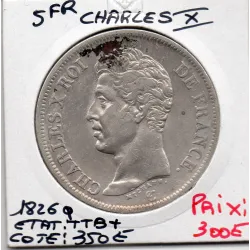 5 francs Charles X 1826 Q Perpignan TTB+