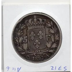 5 francs Charles X 1827 A Paris TTB-
