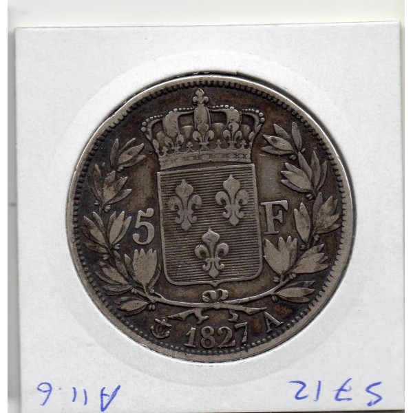 5 francs Charles X 1827 A Paris TTB-