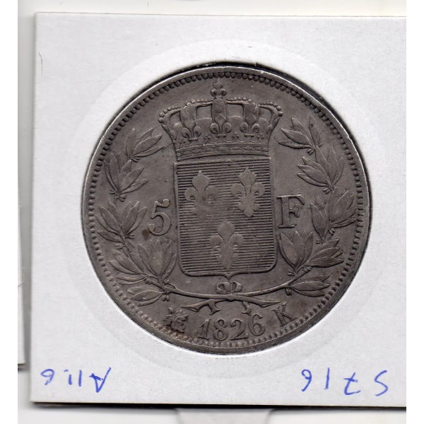 5 francs Charles X 1826 K Bordeaux Sup-