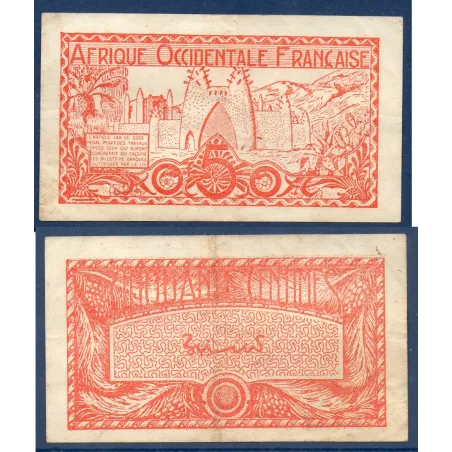 AOF P.33a, TTB Billet de 0.50 Francs 1944 Forteresse