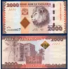 Tanzanie P.42a, TTB Billet de 2000 shillings 2010 Lion