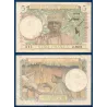AOF P.25a, TB Billet de 5 Francs CFA 22.4.1942 Tisseur