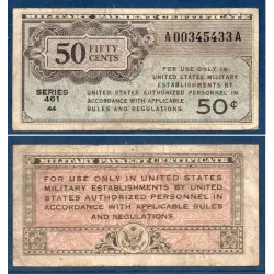 Etats Unis P.M4, TB Billet de 50 cents 1946-1947 Série 461