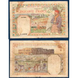 Algérie P.87, B Billet de 50 Francs 25.7.1942 amphithéare El-DjEm