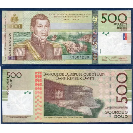 Haïti P.277f2, TTB Billet de 500 Gourdes 2021 Alexandre Sabes Pétion