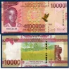 Guinée P.49Aa, TTB, Billet de 10000 Francs 2018 Dame de Mali