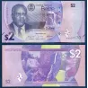 Belize P.73, neuf Billet de 2 dollars 2025 Philip Goldson