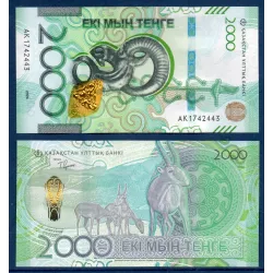 Kazakhstan P.53, neuf Billet de 2000 Tenge 2024 Antilope