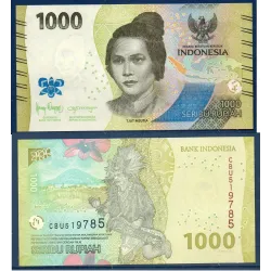 Indonésie P.162c, Neuf banque de 1000 Rupiah 2024 Tjut Meutia
