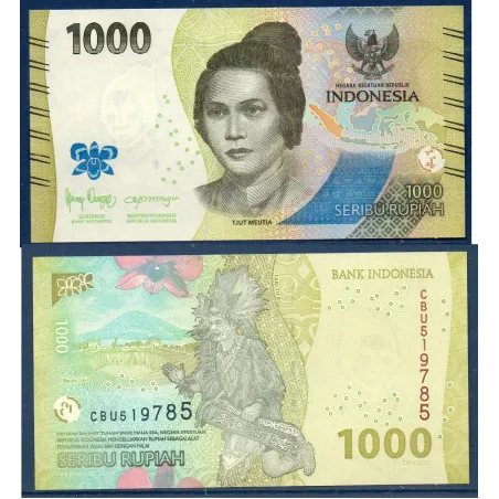 Indonésie P.162c, Neuf banque de 1000 Rupiah 2024 Tjut Meutia