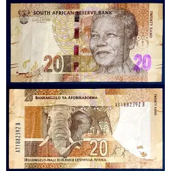 Afrique du sud P.134, TTB Billet de 20 rand 2012 Mandela