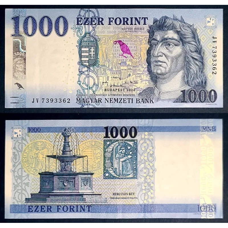 Hongrie Pick N°203e, TTB Billet de 1000 Forint 2024