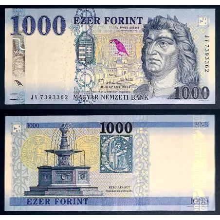 Hongrie Pick N°203e, TTB Billet de 1000 Forint 2024