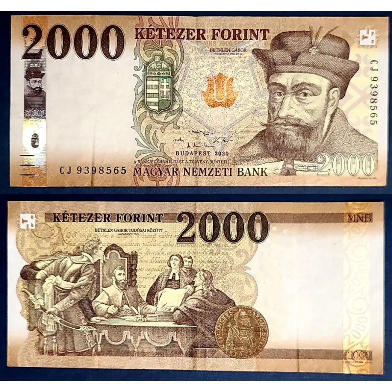 Hongrie P.204c, TTB Billet de 2000 Forint 2020 Bethlen Gabor