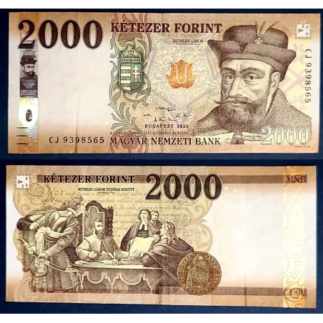 Hongrie P.204c, TTB Billet de 2000 Forint 2020 Bethlen Gabor