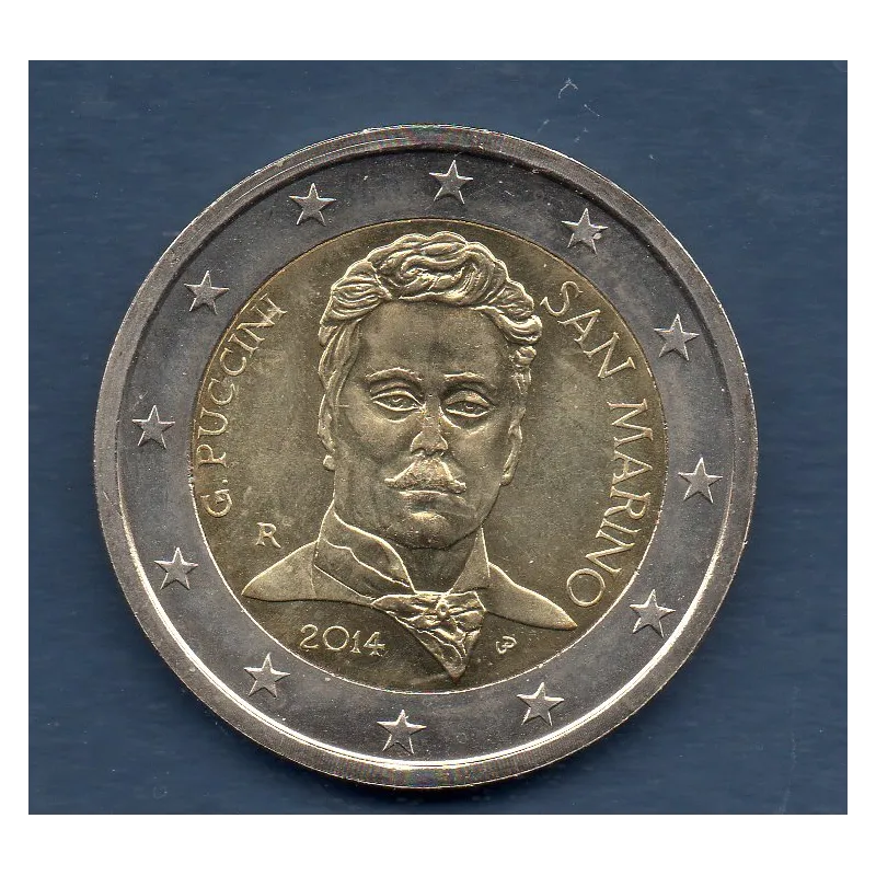 2 euros commémorative Saint Marin sans blister 2014 Giacomo Puccini