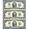 Etats Unis P.538 Neuf Dallas FW, 3 Billet uncut de 2 Dollars 2013 série K