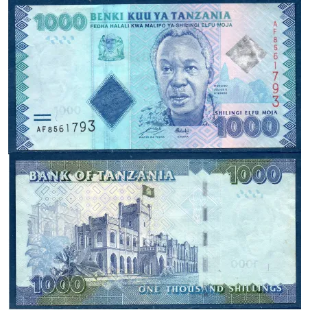 Tanzanie P.41a, TTB Billet de 1000 shillings 2010