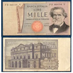 Italie P.101c, TB Billet de 1000 Lire 1973 Verdi