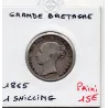 Grande Bretagne 1 shilling 1865 TB, KM 734 pièce de monnaie